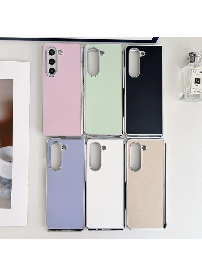 erorex Case For Samsung Galaxy Z Fold5 5G Metallic Paint Leather Phone Case - Image 2
