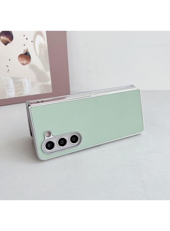 erorex Case For Samsung Galaxy Z Fold5 5G Metallic Paint Leather Phone Case - Image 5