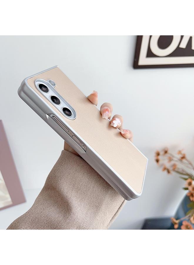 erorex Case For Samsung Galaxy Z Fold5 5G Metallic Paint Leather Phone Case - Image 3