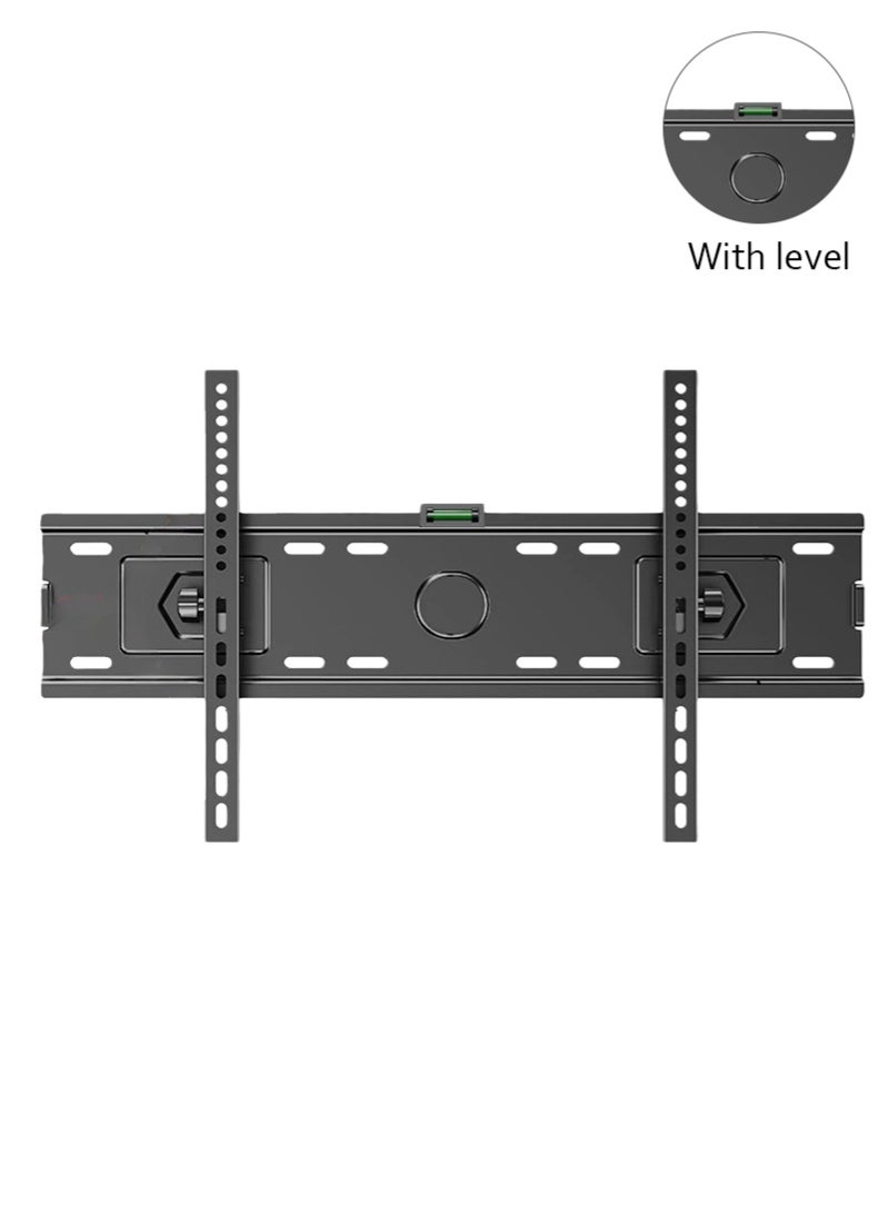 Bolivia's TV wall mount with level, can be tilted up and down 15°, suitable for 32''-75'' TVs, maximum load capacity 50kg, VESA compatible up to 600*400mm, can be used in bedrooms, living rooms, exhibition halls - Image 1