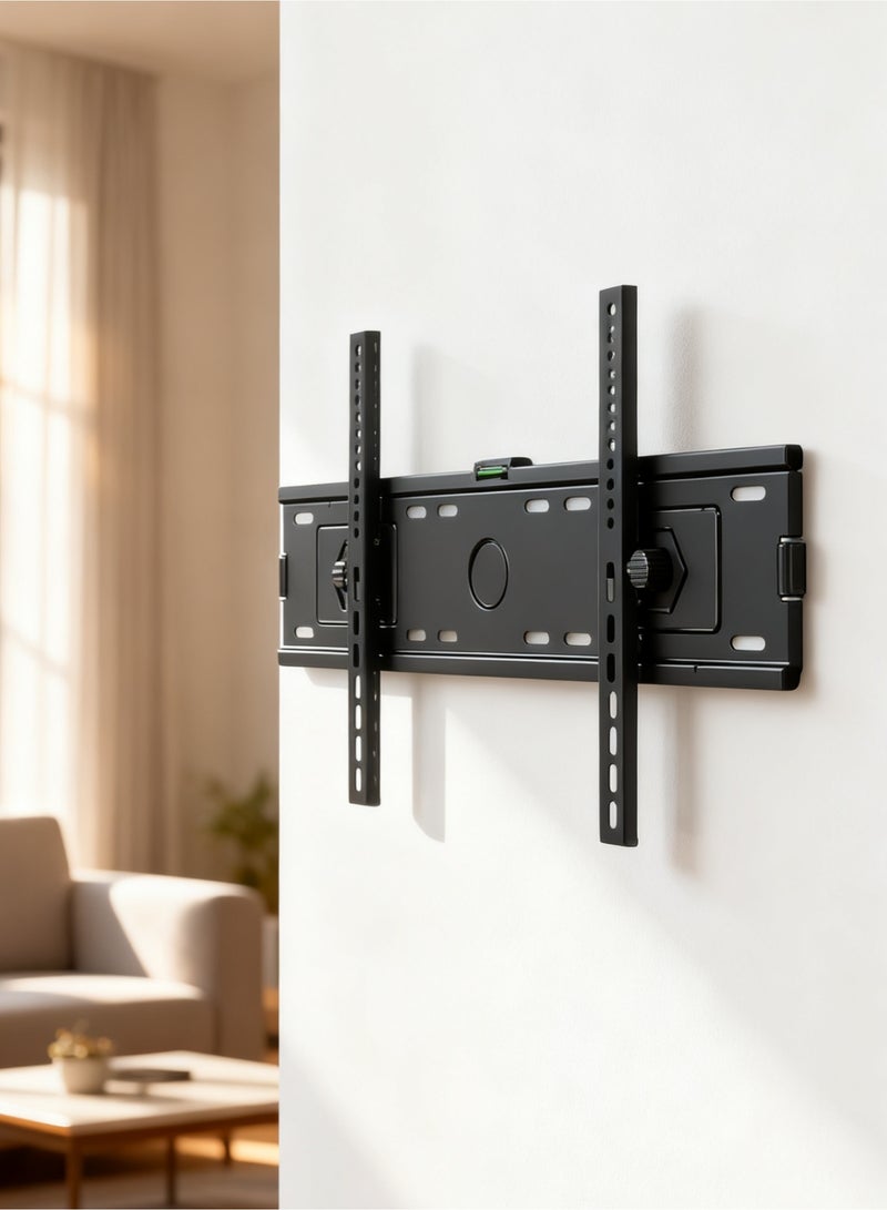 Bolivia's TV wall mount with level, can be tilted up and down 15°, suitable for 32''-75'' TVs, maximum load capacity 50kg, VESA compatible up to 600*400mm, can be used in bedrooms, living rooms, exhibition halls - Image 2