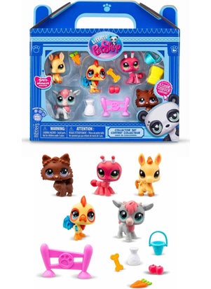 Littlest Pet Shop Minis 5-Piece Figure Set: The Sweetest of Gift Toys!  - Image 1
