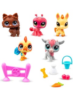 Littlest Pet Shop Minis 5-Piece Figure Set: The Sweetest of Gift Toys!  - Image 5