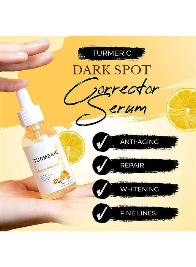 SAUVASINE Turmeric Moisturizing Serum Turmeric Dark Spot Corrector Essential Oil Face Serum Bright Skin Face Whitening Serum - Image 4