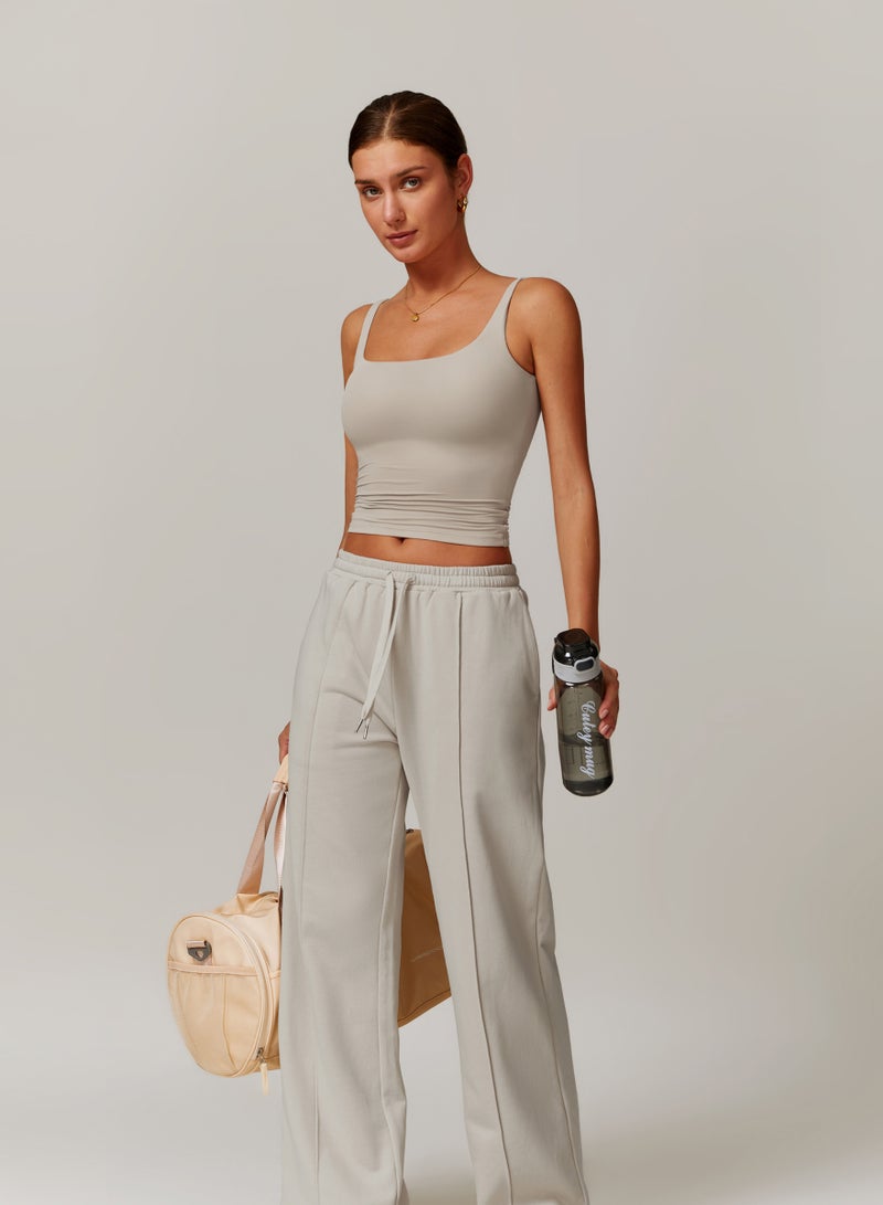 كون.يوغا بلوزة كامي نسائية بياقة مربعة - Image 5