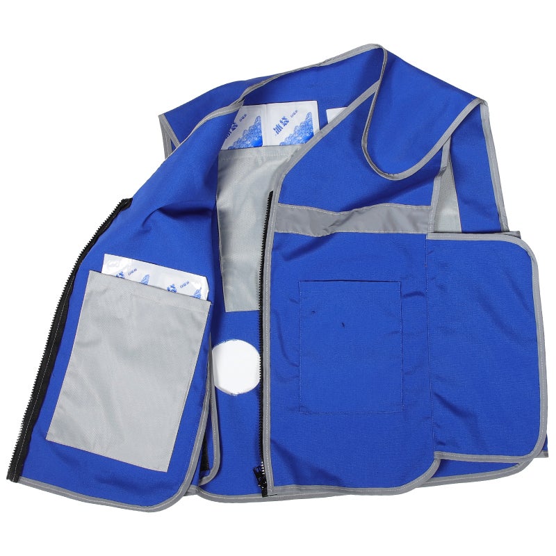 2 Sets Outdoor Ice Cooling Vest Work Cooling Waistcoat Cooling Vest with Ice Packets - Image 4