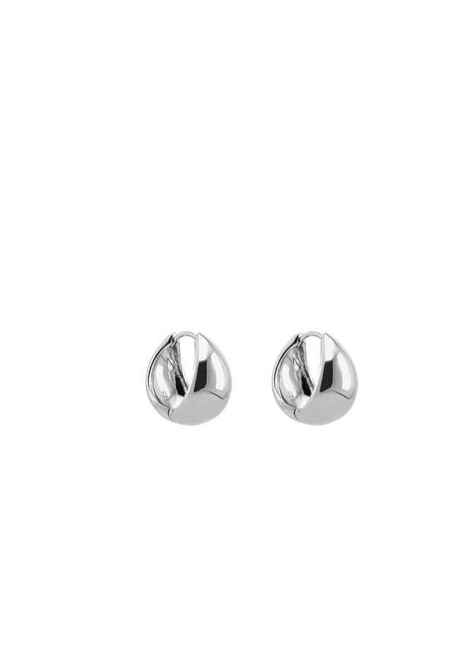 Generic 1 pair of silver needle water droplet earrings with niche design, light luxury and high-end temperament, simple French fashion earrings  - Image 2