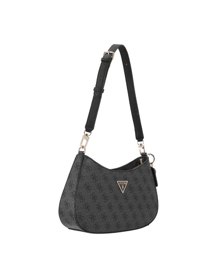 GUESS NOELLE Shoulder Bag Black Print  - Image 4
