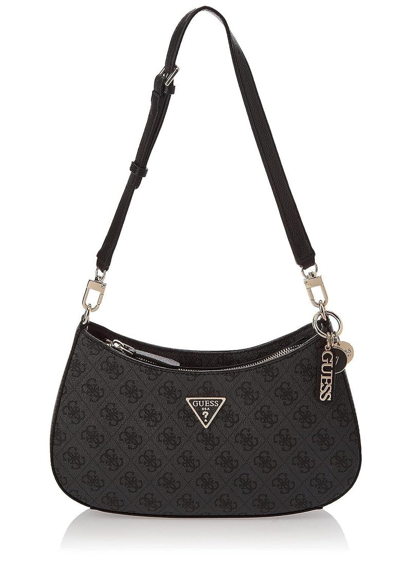 GUESS NOELLE Shoulder Bag Black Print  - Image 1