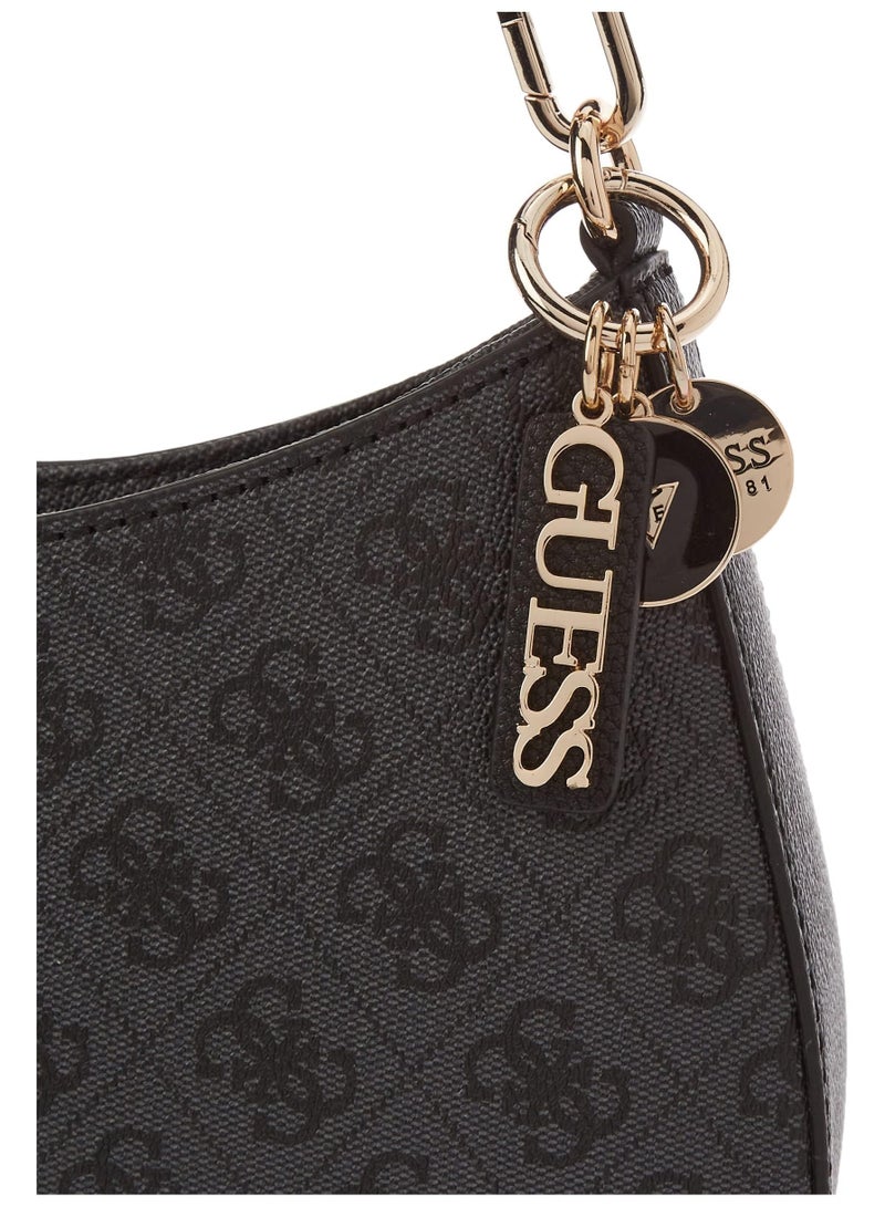 GUESS NOELLE Shoulder Bag Black Print  - Image 3