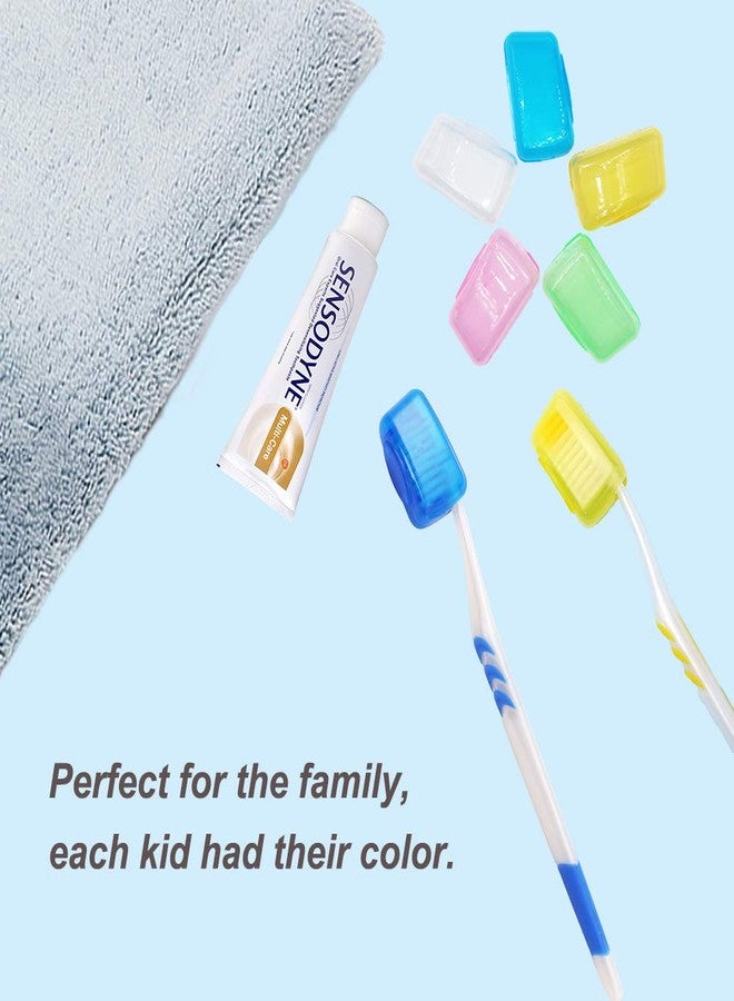V-TOP 20 Pack Travel Toothbrush Head Covers, Portable Toothbrush Pod Caps Case Protector for Home and Outdoor - Image 5