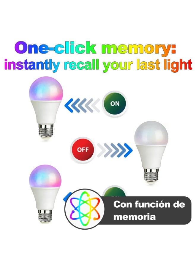 DYSWEI RGB LED Bulb with Remote Control, 16 Colors, Dimmable, for Home and Decoration - Image 4