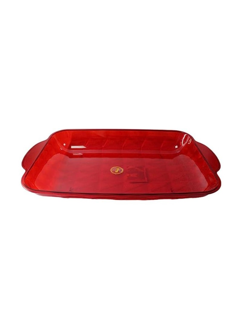 Spaceshoop Multifunctional Acrylic Plastic Food Storage Trays Food Drink Trays Dried Fruit Snack Storage Holder - Image 2