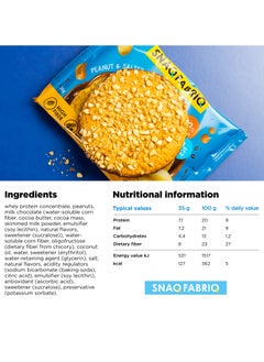 Snaq Fabriq Protein Cookie Nuts with Peanut & Salted Caramel High Fiber 12x35g  - Image 3