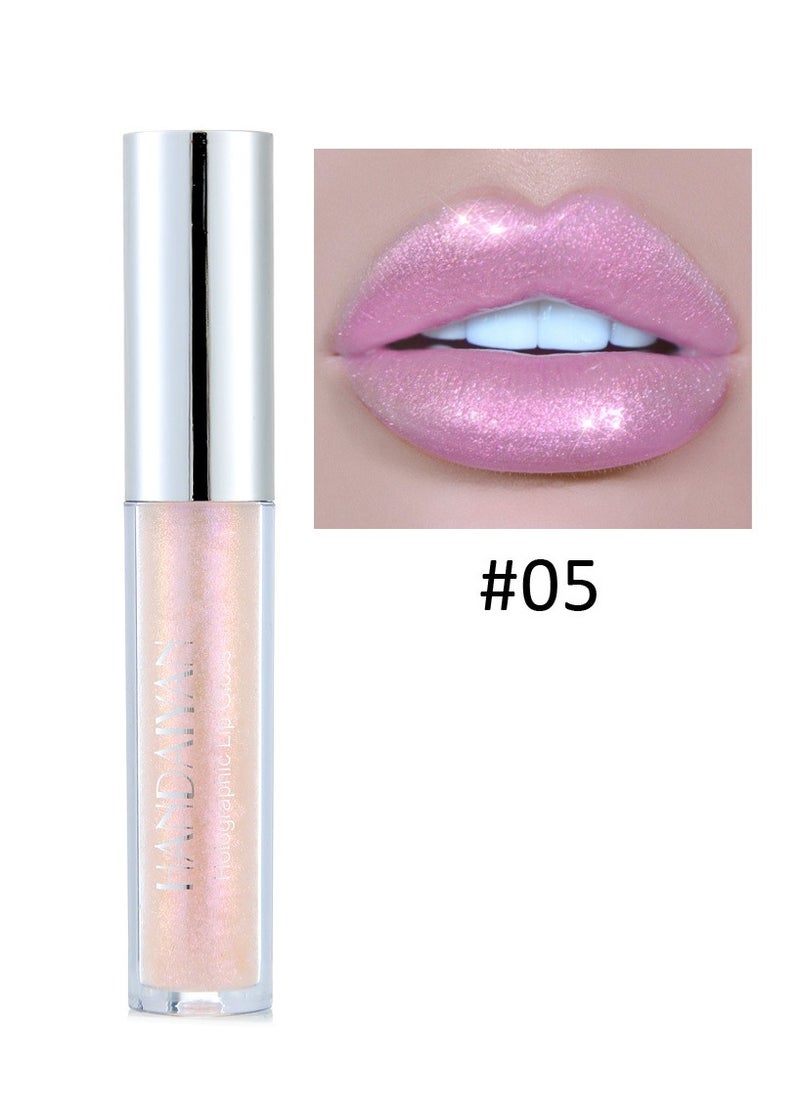 Handaiyan Lip Gloss Plumper Hyaluronic Acid High Shine Super Shine Non-Sticky Color Lips Stain Oil Liquid Lipstick Glaze Glitter Lifter Long Lasting Waterproof Moisturizing for Women Girls  - Image 1