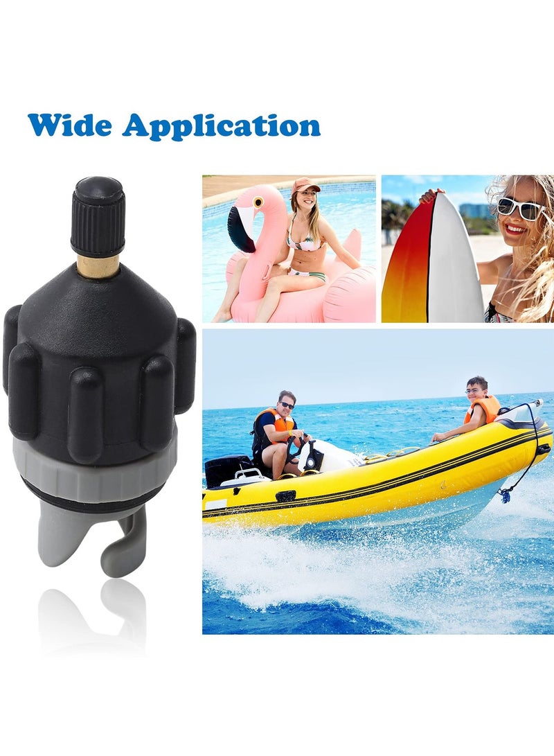 KASTWAVE Air Pump Converter, Multifunction Valve Adaptor, Inflatable Boat SUP Pump Adaptor, Air Valve Adapter, Pumping Head Connector for Inflatable Rowing Boat/ Stand Up Paddle Board/ Inflatable Bed - Image 3