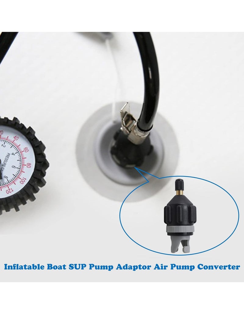 KASTWAVE Air Pump Converter, Multifunction Valve Adaptor, Inflatable Boat SUP Pump Adaptor, Air Valve Adapter, Pumping Head Connector for Inflatable Rowing Boat/ Stand Up Paddle Board/ Inflatable Bed - Image 5