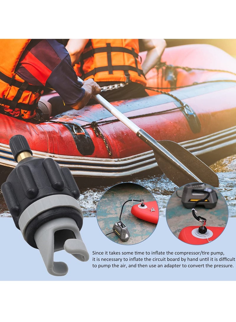 KASTWAVE Air Pump Converter, Multifunction Valve Adaptor, Inflatable Boat SUP Pump Adaptor, Air Valve Adapter, Pumping Head Connector for Inflatable Rowing Boat/ Stand Up Paddle Board/ Inflatable Bed - Image 4