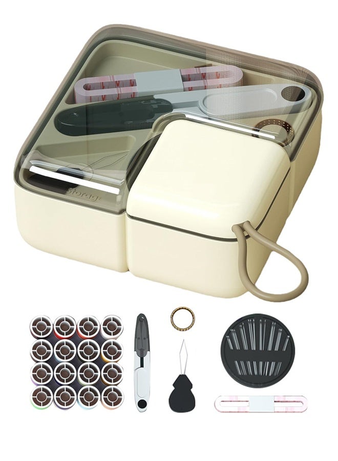 HOMESTAR Mini Sewing Kits Box for Adults & Kids, Small Sewing Accessories and Supplies for Beginners with Needles, Threads, Scissors, Measure Tape, Suitable for Travel, Home, School and DIY Gift - Image 2