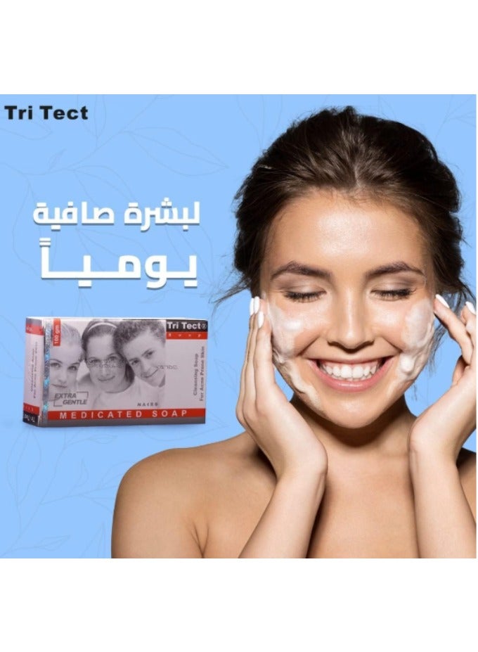 صابون تري تكت لعلاج حب الشباب (١٠٠ جرام) - منظف لطيف بحمض الساليسيليك لبشرة صافية