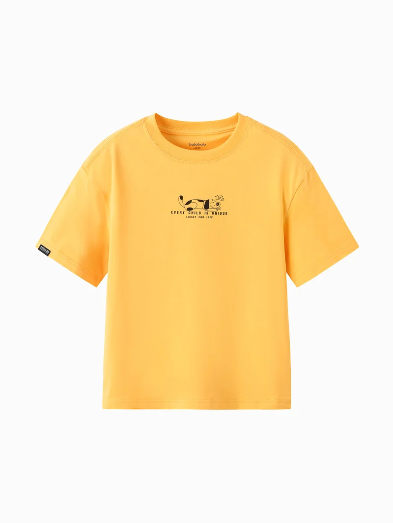 بالابالا Kids Boys Round neck short-sleeved T-shirt