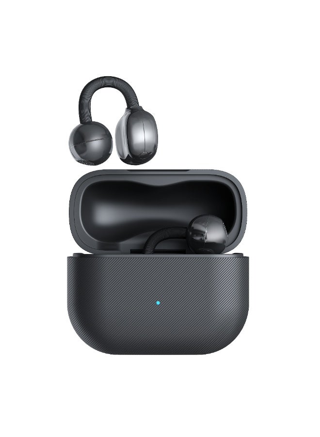 G-Tab CLIP4  Wireless Earphones, Bluetooth Earbuds, C-bridge Design, Open-ear Listening, Clip on Erabuds,Crystal-clear Calls, 20 Hours Long Battery Life, AI Earbuds with TranslationCompatible with iOS & Android, IP57, Black - Image 4