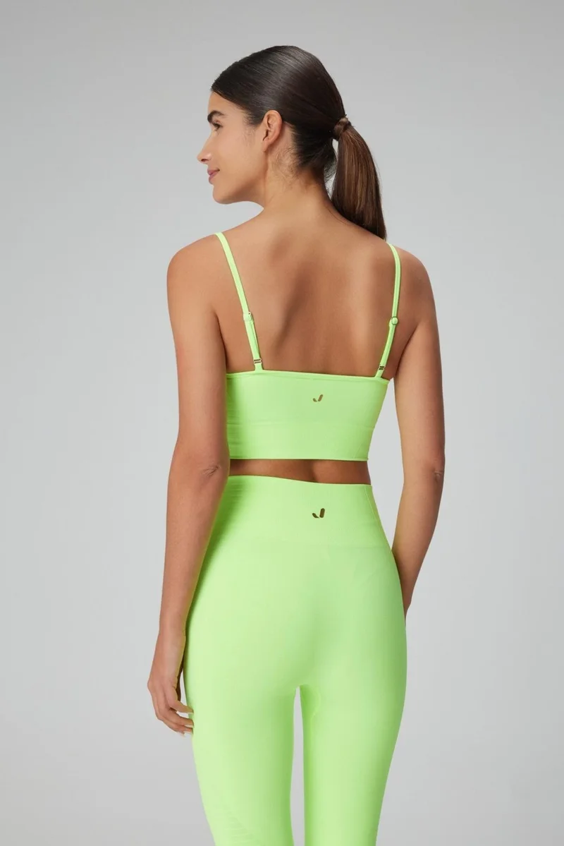 جيرف Gela Adjustable Strap Sport Bra Neon Green