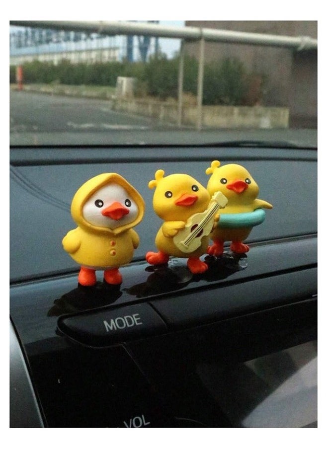 Generic Car Decoration 3 Piece Cute Duck-Shaped Interior Accessories Set  - Image 2