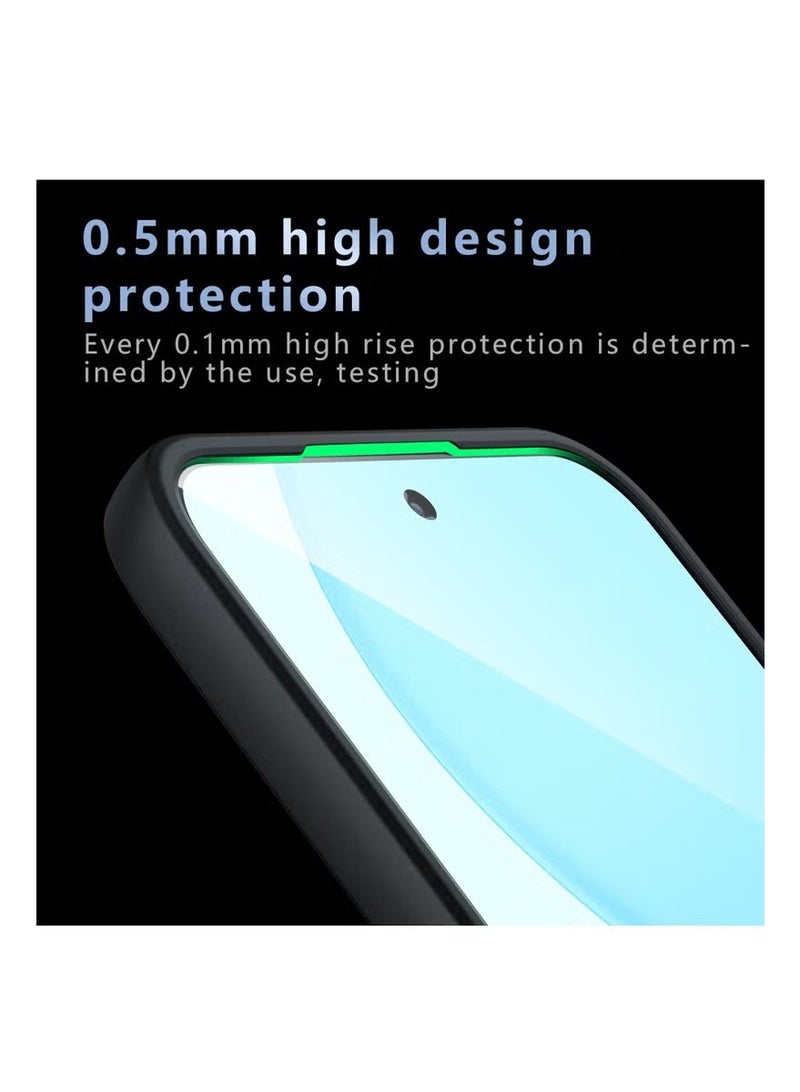 Case for OPPO Reno14 F 5G, Frosted Translucent Back Protective Slim Phone Cover, Anti-Fingerprints, Anti-Fall Drop Protection, Shockproof Case for OPPO Reno14 F 5G (Black) - Image 4
