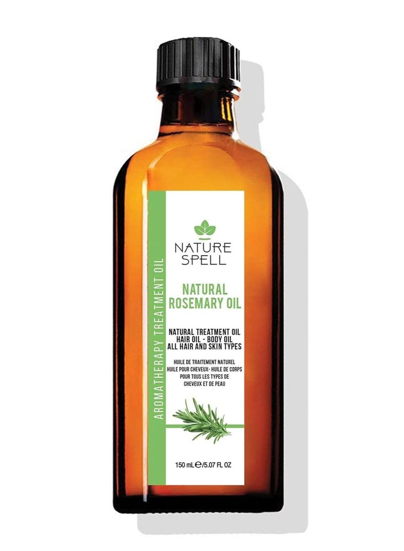 نايتشر سبيل زيت إكليل الجبل للشعر والبشرة من Nature Spell – لنمو الشعر – 150 مل - Image 1
