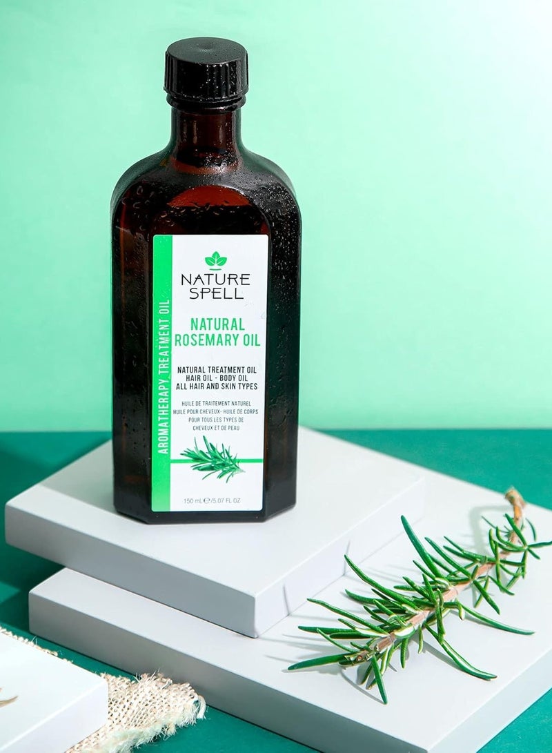 نايتشر سبيل زيت إكليل الجبل للشعر والبشرة من Nature Spell – لنمو الشعر – 150 مل - Image 3