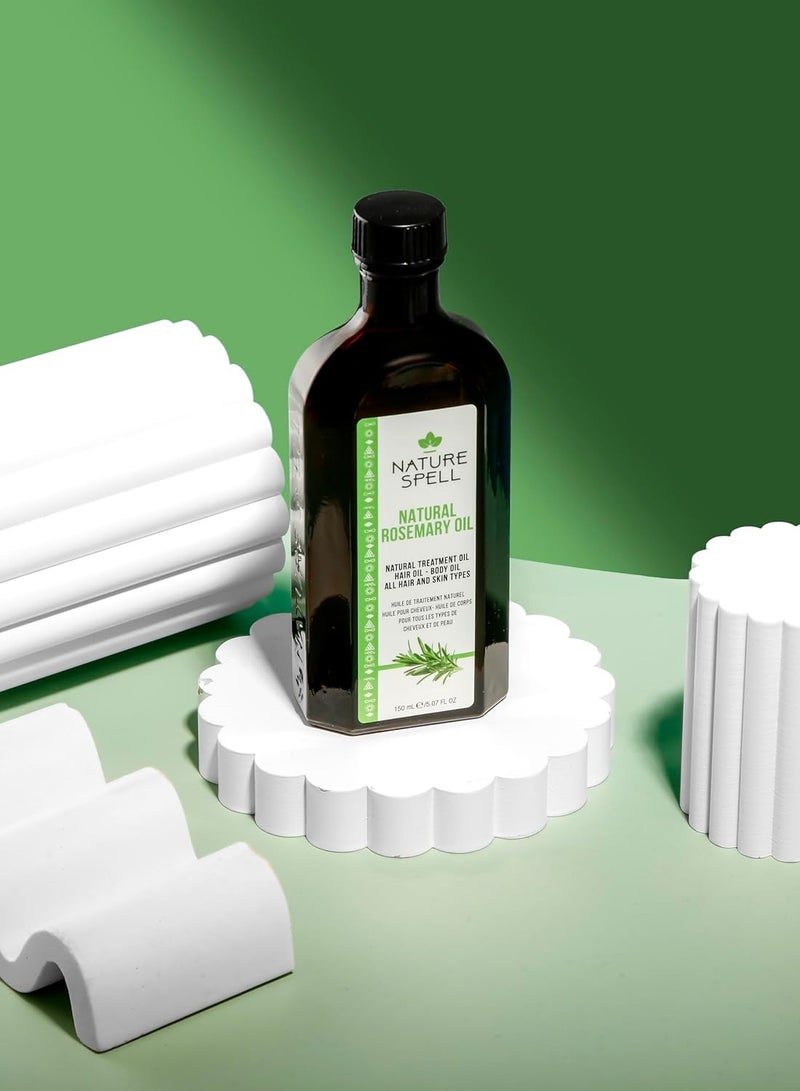 نايتشر سبيل زيت إكليل الجبل للشعر والبشرة من Nature Spell – لنمو الشعر – 150 مل - Image 5