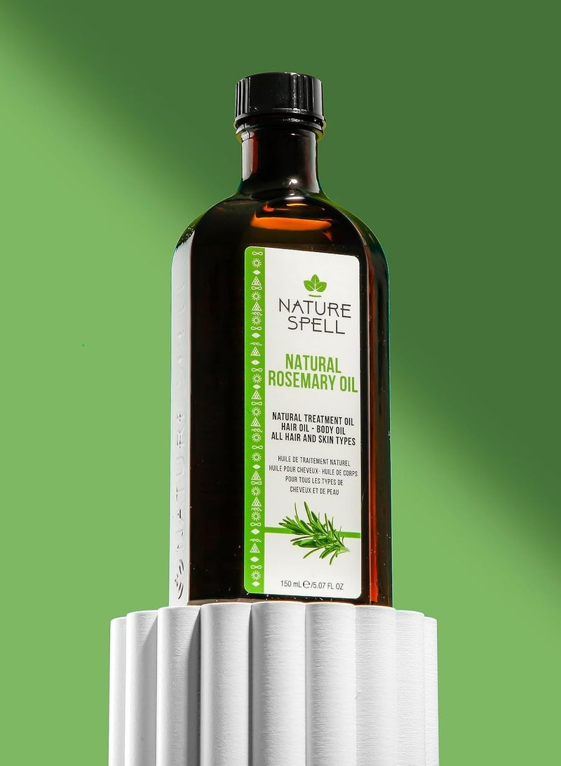 نايتشر سبيل زيت إكليل الجبل للشعر والبشرة من Nature Spell – لنمو الشعر – 150 مل - Image 4