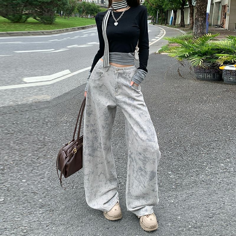 Unisex Classic Denim Jeans Loose Fit Daily Outdoor Wear - Image 3