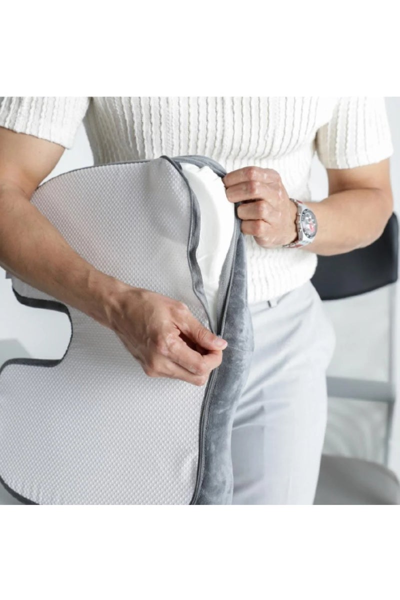 أتوم وسادة مقعد من أتوم - رمادي - Image 3