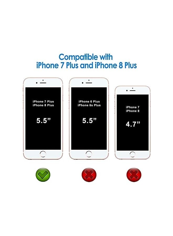 Jetech Case for iPhone 8 Plus and iPhone 7 Plus 5.5-Inch, Non-Yellowing Shockproof Phone Bumper Cover, Anti-Scratch Clear Back (Clear) - Image 2