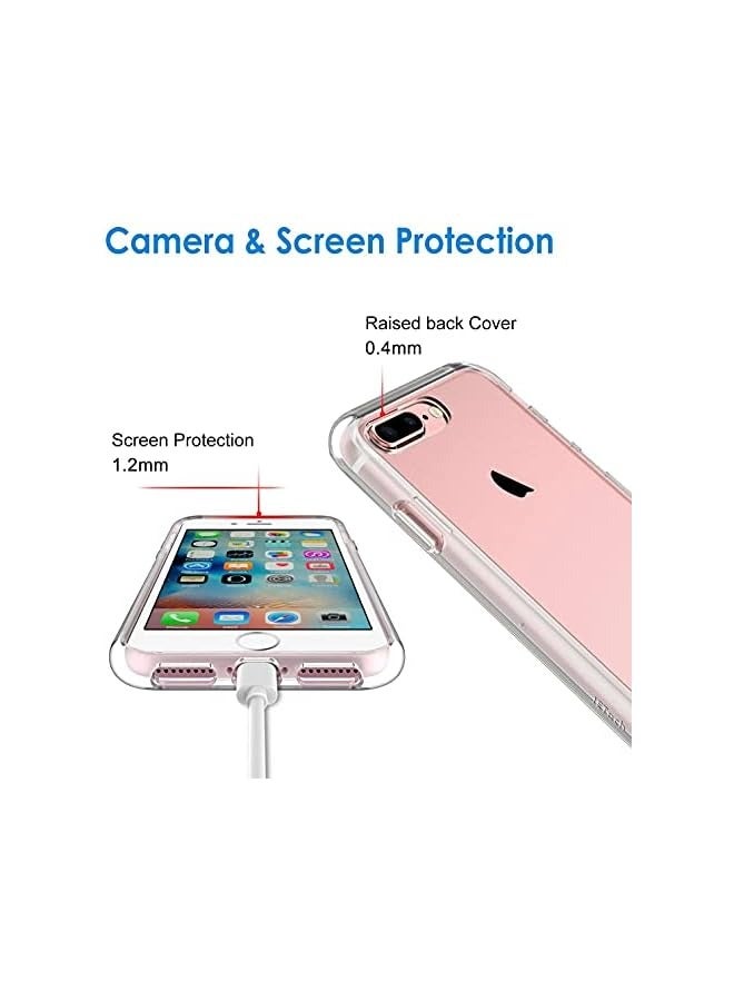 Jetech Case for iPhone 8 Plus and iPhone 7 Plus 5.5-Inch, Non-Yellowing Shockproof Phone Bumper Cover, Anti-Scratch Clear Back (Clear) - Image 5