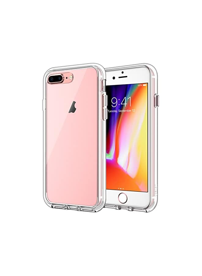 Jetech Case for iPhone 8 Plus and iPhone 7 Plus 5.5-Inch, Non-Yellowing Shockproof Phone Bumper Cover, Anti-Scratch Clear Back (Clear) - Image 1