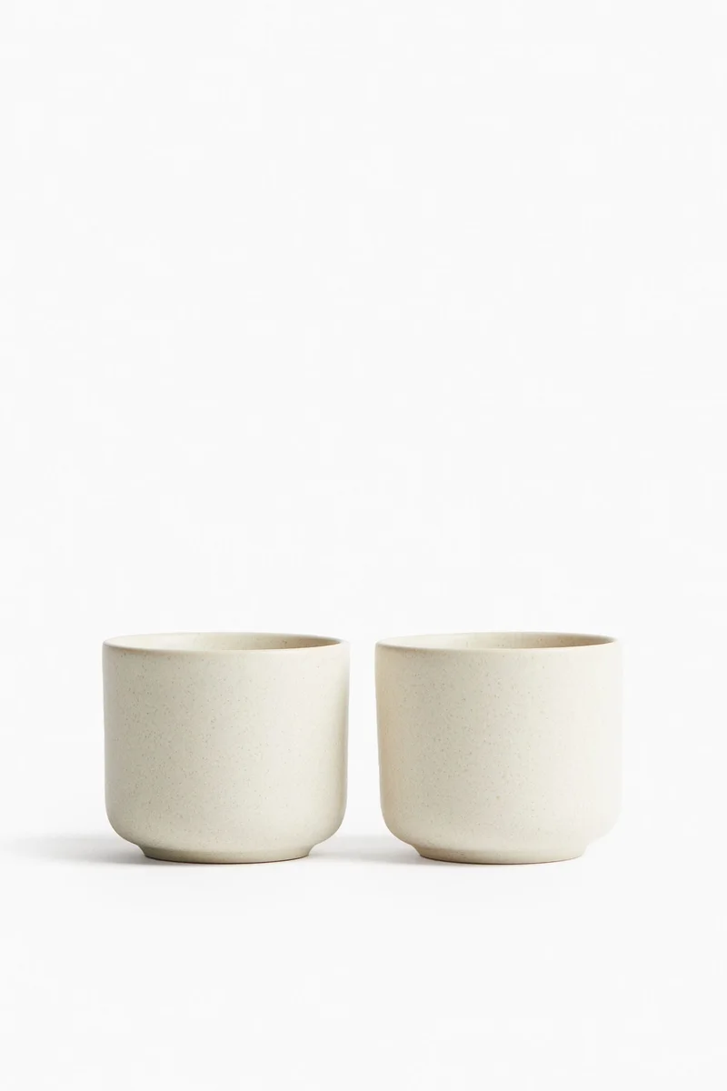 H&M 2-pack reactive-glaze mugs