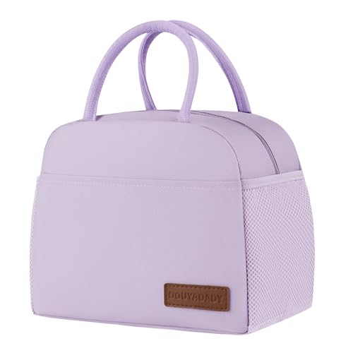 douyadady Lunch Bag WomenMen Lunch Box WomenMen Lavender - Image 1