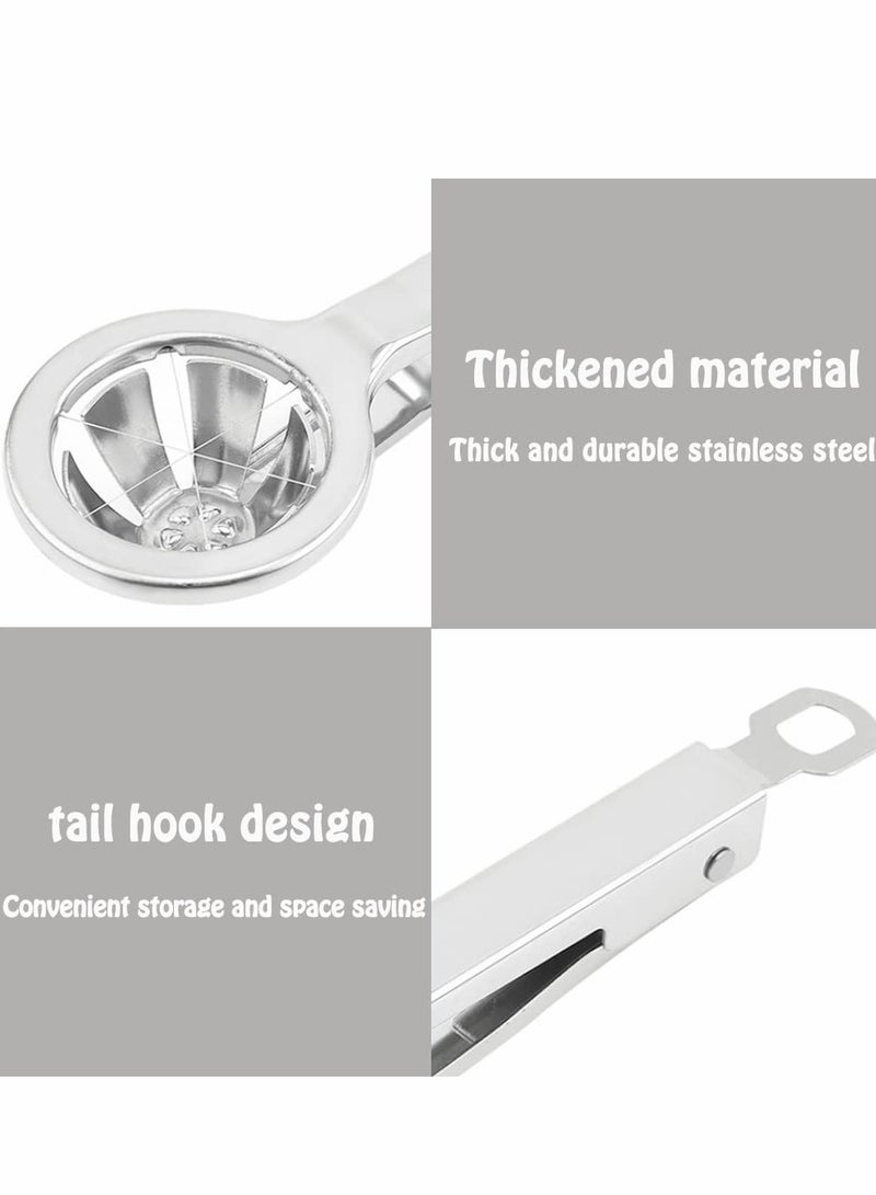 KASTWAVE Egg Slicer Cutter, Stainless Steel Egg Slicer, Durable Use Multifunctional Egg Cutter, Slice Hard Boiled Eggs Quickly and Effectively, Slicing Gadgets Kitchen - Image 4