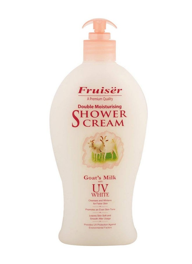 Fruiser - Double Moisturising Shower Cream White, Unisex Goat'S Milk With Uv, 450 Ml - Image 1