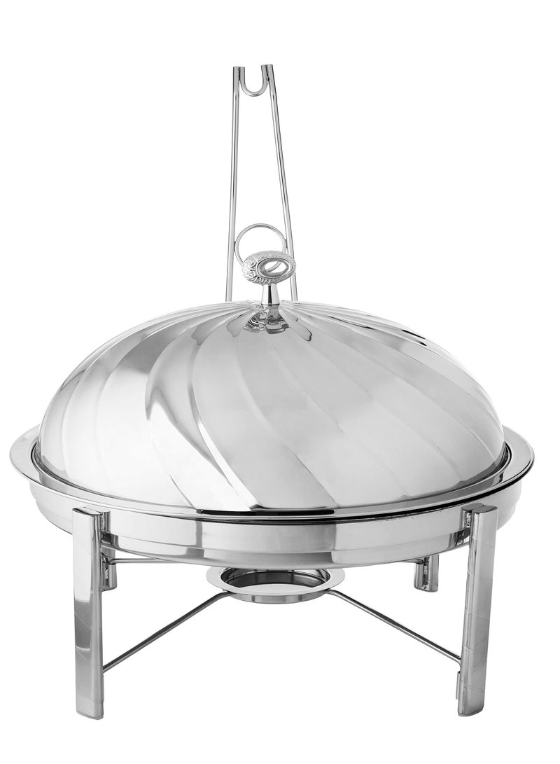 Dania 50cm Stainless Steel Buffet Warmer with Silver Lid  - Image 1