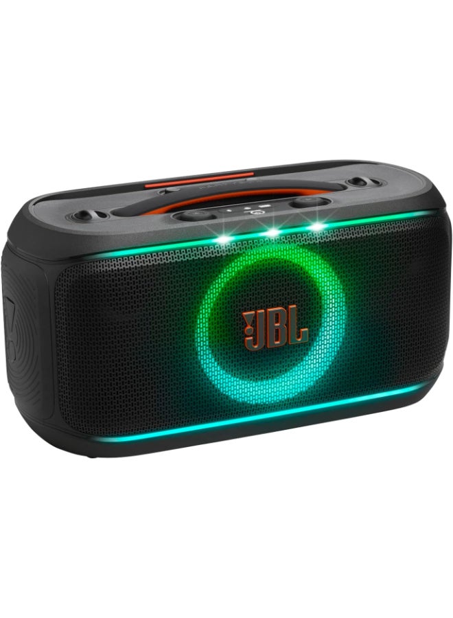 PartyBox On-The-Go 2 – Portable Party Speaker with Wireless Mic, Dynamic Lightshow & 15Hrs Playtime JBLPARTYBOXOTG2BUK black