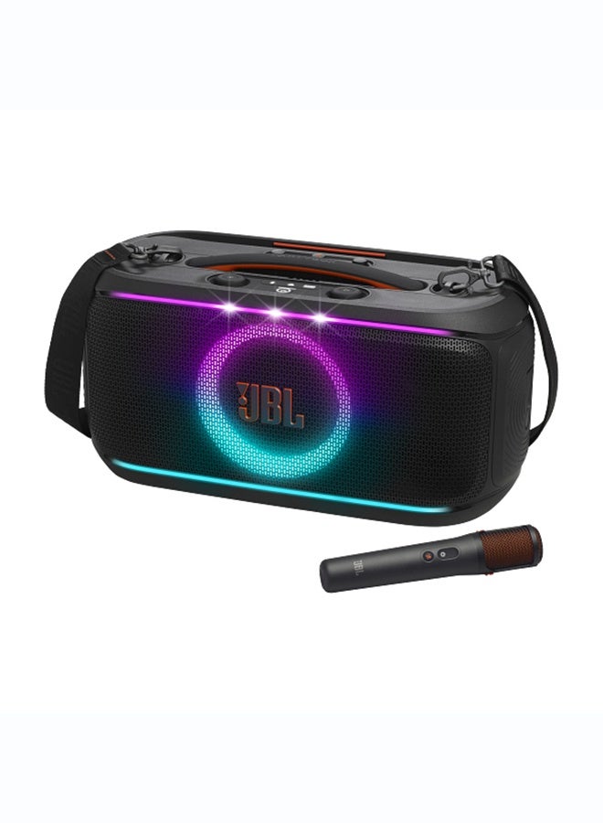 JBL PartyBox On-The-Go 2 – Portable Party Speaker with Wireless Mic, Dynamic Lightshow & 15Hrs Playtime JBLPARTYBOXOTG2BUK black - Image 1