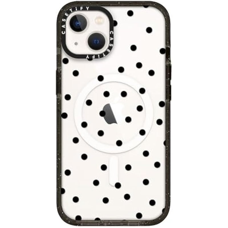 CASETIFY Impact iPhone 13 Case 【4X Military Grade Drop Tested / 8.2ft Drop Protection/Compatible with Magsafe】 - Chaotic Charm - Clear Black - Image 2