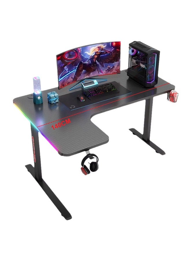 NKX Ergonomic Gaming and Computer Desk with LED Lights 140 CM - Image 5