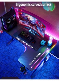 إن كي أكس مكتب ألعاب وكمبيوتر مريح مع أضواء LED 140 سم  - Image 5