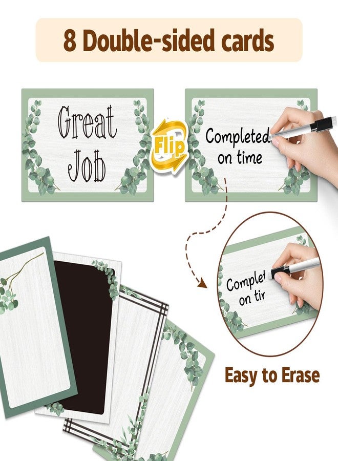 Amzoya Student Behavior Clip Chart for Classroom Management Kids,Reward Chart for Kids Hanging Bulletin Board Teacher Supplies for School Preschool (Eucalyptus) - Image 4