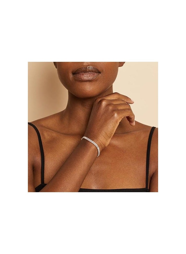 Radwa Azam Tennis Bracelets for Women 18K Gold Plated/White Gold  Bracelet Classic Jewelry Gift - Image 5